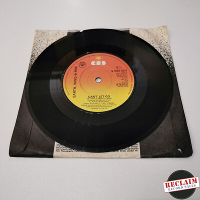 earth, wind & fire can't let go 7'' vinyl record very good condition
