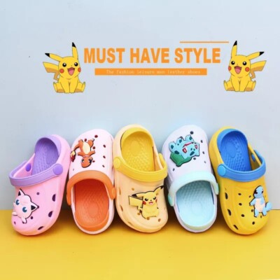 Sandales Pokémon Pikachu Enfant - Clogs Plage Avec Charms - Officiel Nintendo