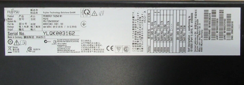 Fujitsu Primergy TX2540 M1 2x 6Core E5-2420v2 96GB RAM 8x2.5" Bay Desktop - Image 2 of 3