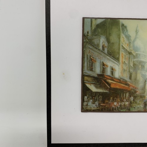 Paris Montmartre Sacre Coeur & Place du Tertre Fontaine Matted Prints Set of 2 - Picture 10 of 12