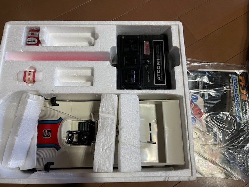 絶版品 アトコミ 1/12 RC ラジオコントロールカー ポルシェ936ターボ Showa Retro Atcomi 1/12 Digital Proportional Radio Control