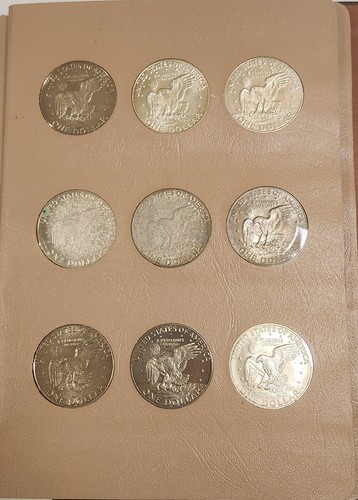Complete (32) Coin 1971 - 1978 Eisenhower Silver Dollar Collection Set Dansco - Picture 5 of 9