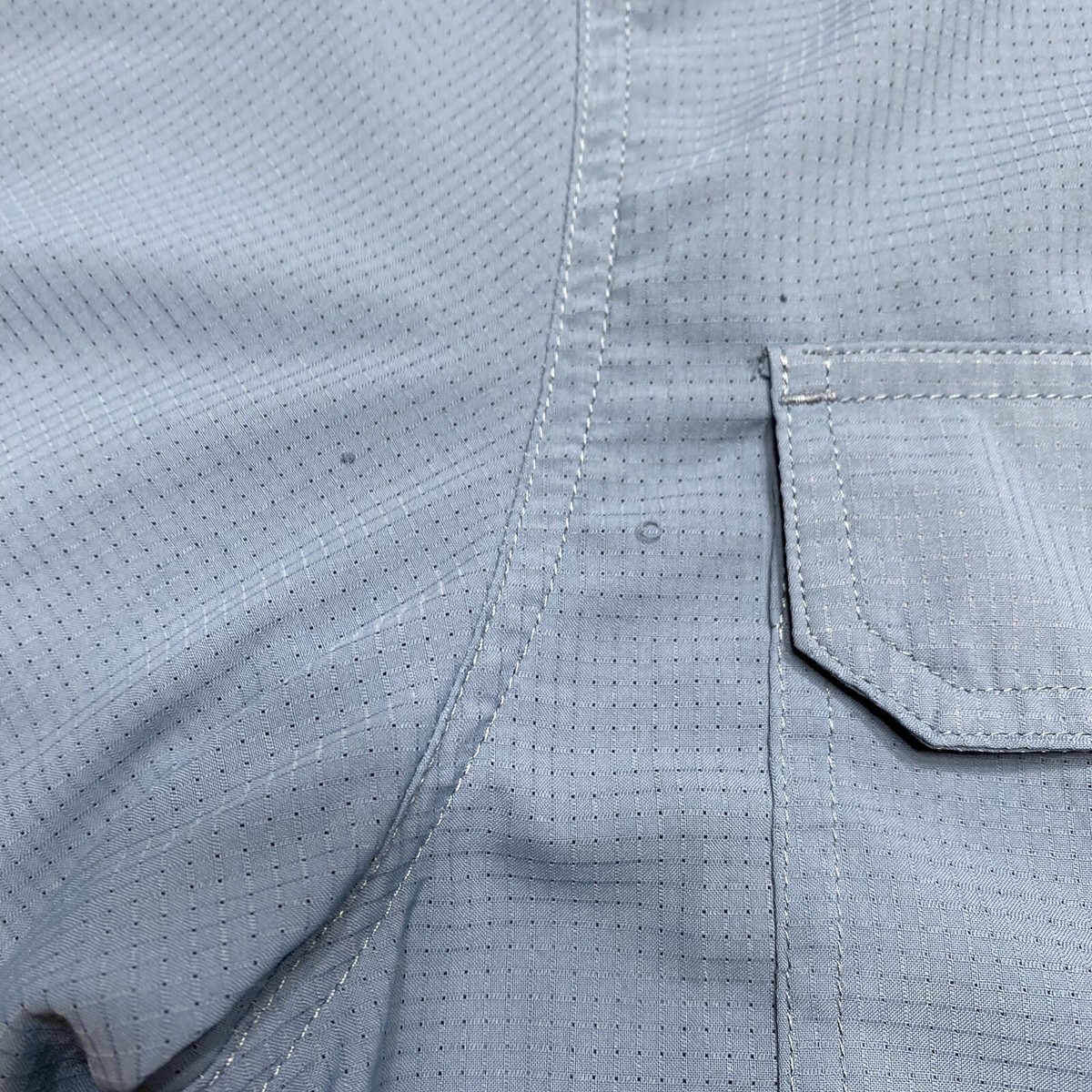 Chemise Performance 33,000ft – Homme, Taille L, Bleue, Manches Longues Roll Tab – Occasion
