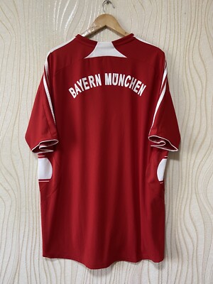 BAYERN MÜNICH 2008 2009 HOME FOOTBALL SHIRT SOCCER JERSEY ADIDAS