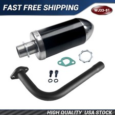 Exhaust Muffler Pipe Kit For Predator 212cc 196cc 6.5HP Gas Mini Bike Go Kart