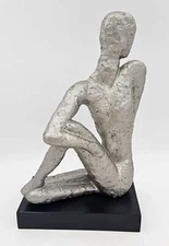 Restored Jaru California Modernist Androgenous Humanoid Sculpture C. 1986