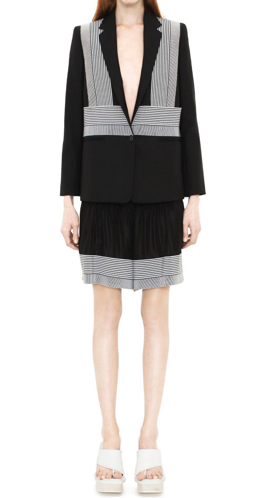 ACNE STUDIOS ABITO DA BOXE PANTALONCINI CUPRO MISTO SETA 36