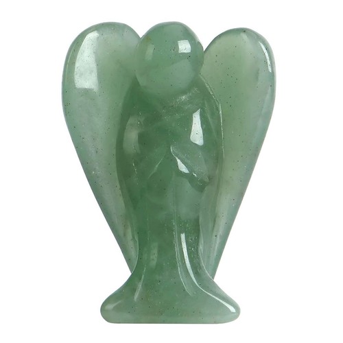 Colorful Crystal Angel Figurine Statue Natural Stone Carved Angel Stones W/Box - Picture 8 of 17