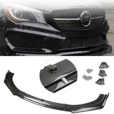 For Benz C43 AMG 18-2023 Carbon Fiber Front Bumper Lip Splitter Spoiler Body Kit