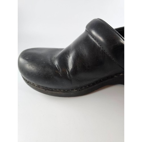 Dansko XP 2.0 Women's Black Clogs Leather Shoes, Slip-On Comfort Size 38 US 7.5 - Picture 8 of 12