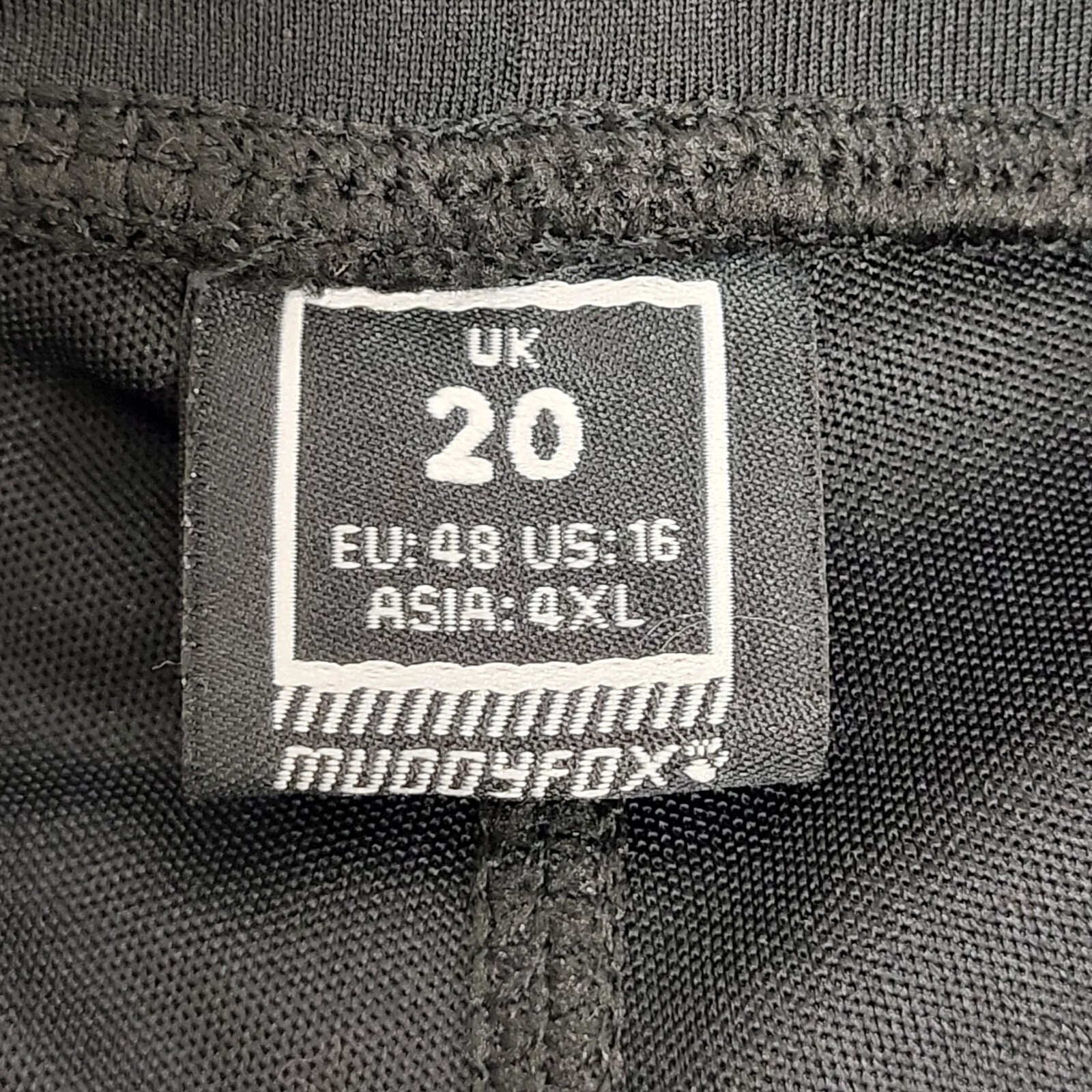 Muddyfox Black Padded Cycling Long Shorts UK Women's Size 20 W38 L20