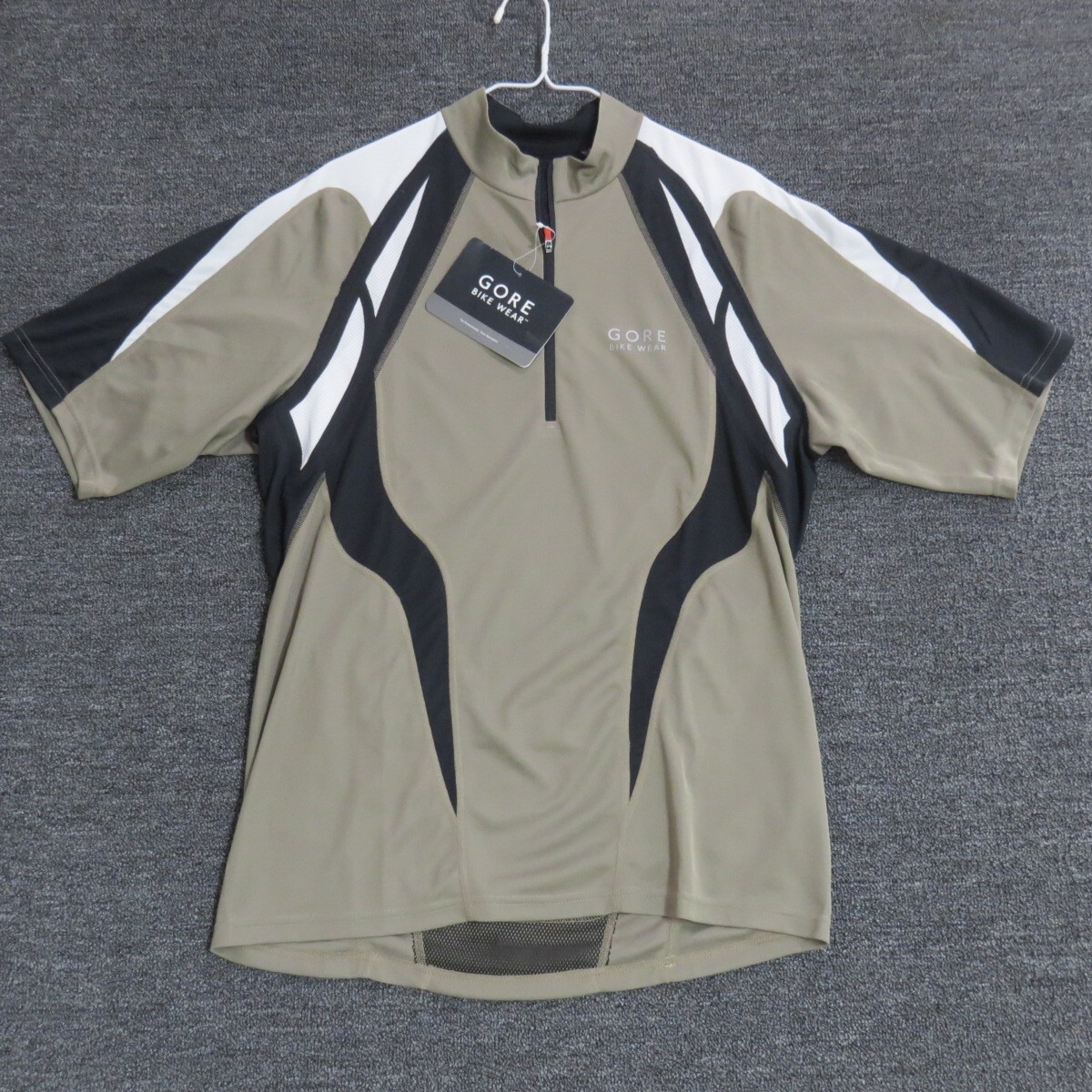 Gore Bike Wear Shirt Mens Size Large Short Sleeve Half Zip