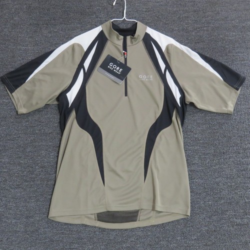 Maillot Cycliste Performance Manches Courtes Mi-zip - Homme Taille L - Noir/Jaune