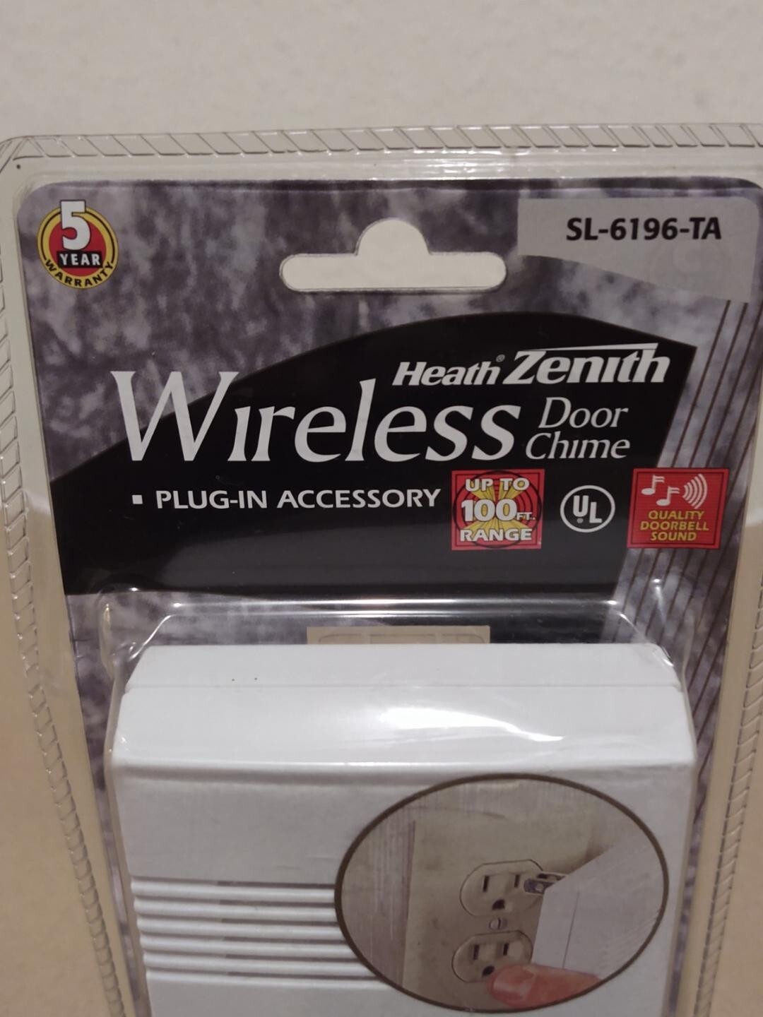 Heath Zenith Wireless Doorbell Westminster Chime SL6196TA VINTAGE