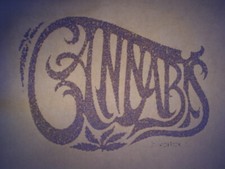 CANNABIS 1970's VINTAGE MARIJUANA WEED 420 IRON ON TRANSFER NICE, B-1