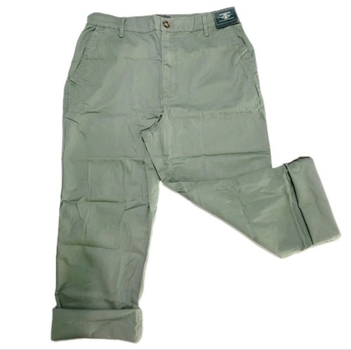 G.H. Bass & Co. Ladies Cotton Chino Ankle Pant Green Straight Leg Midrise Size 8 - 第 10/11 張圖片