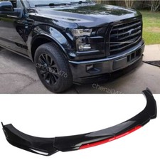 For Ford F150 F-150 Truck Blackred Front Bumper Chin Lip Body Spoiler Splitter