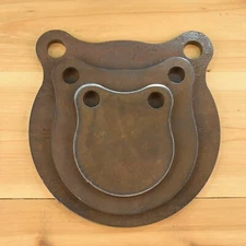 3/8" Thick AR500 Shooting Targets 4" 6" 8" Gongs Set of THREE