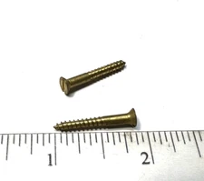 VINTAGE NEW OEM THOMPSON/CENTER HAWKEN/OTHERS SOLID BRASS 2 NOSE CAP SCREWS #