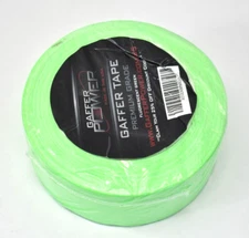 Gaffer Power Professional Grade Gaffer Tape Roll 2" x 30yds Green Fluorescent