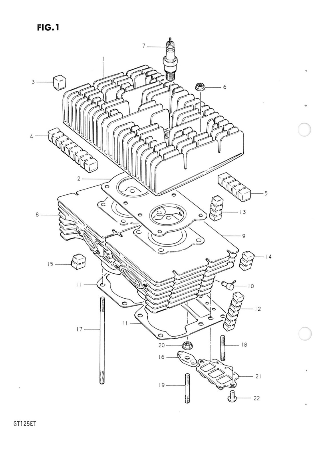 SUZUKI Parts Manual GT125 X4 RG125 1980 on Replacement Spares Catalog