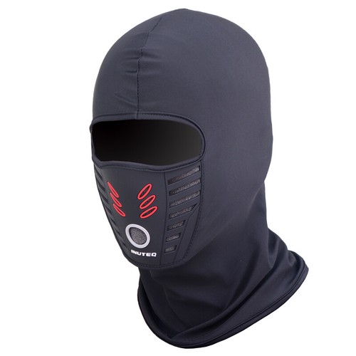 Maschera viso passamontagna invernale uomo freddo antivento pile sci ninja mask - Foto 8 di 31