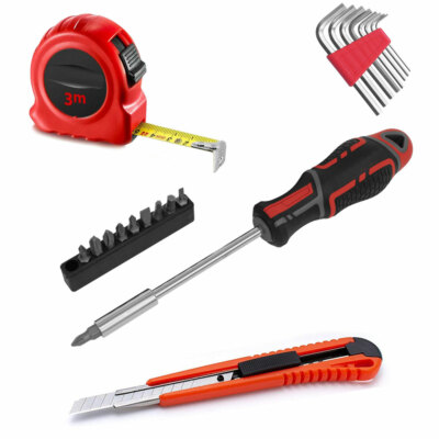 KIT 21 TEILE BASTELN MIT METER SCHLÜSSELSCHNEIDER SECHSKANT SCHLÜSSEL STECKSCHLÜSSEL 01902