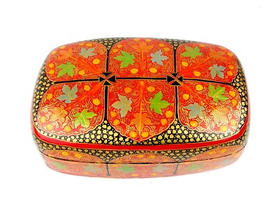 28 WHOLESALE LOT BOX HANDPAINTED PAPIER MACHE INDIA KASHMIR BOX:7