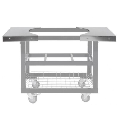 Primo Grills Stainless Steel Cart Side Shelves, Oval JR 200