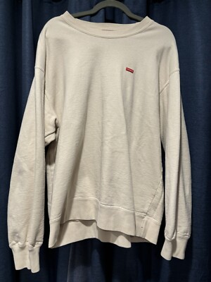 トップス Supreme crewneck small box logo natural Buy Supreme Small Box Crewneck 'Natural' - FW20SW84 NATURAL