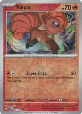 Vulpix 37/165 Reverse Holo | 151 | Pokemon Card | eBay