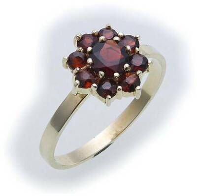 Orecchini in granato rosso, orecchini in argento sterling 925