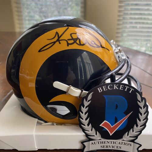 Kurt Warner Autographed Signed St. Louis Rams Mini Helmet Beckett Los Angeles - Picture 1 of 3