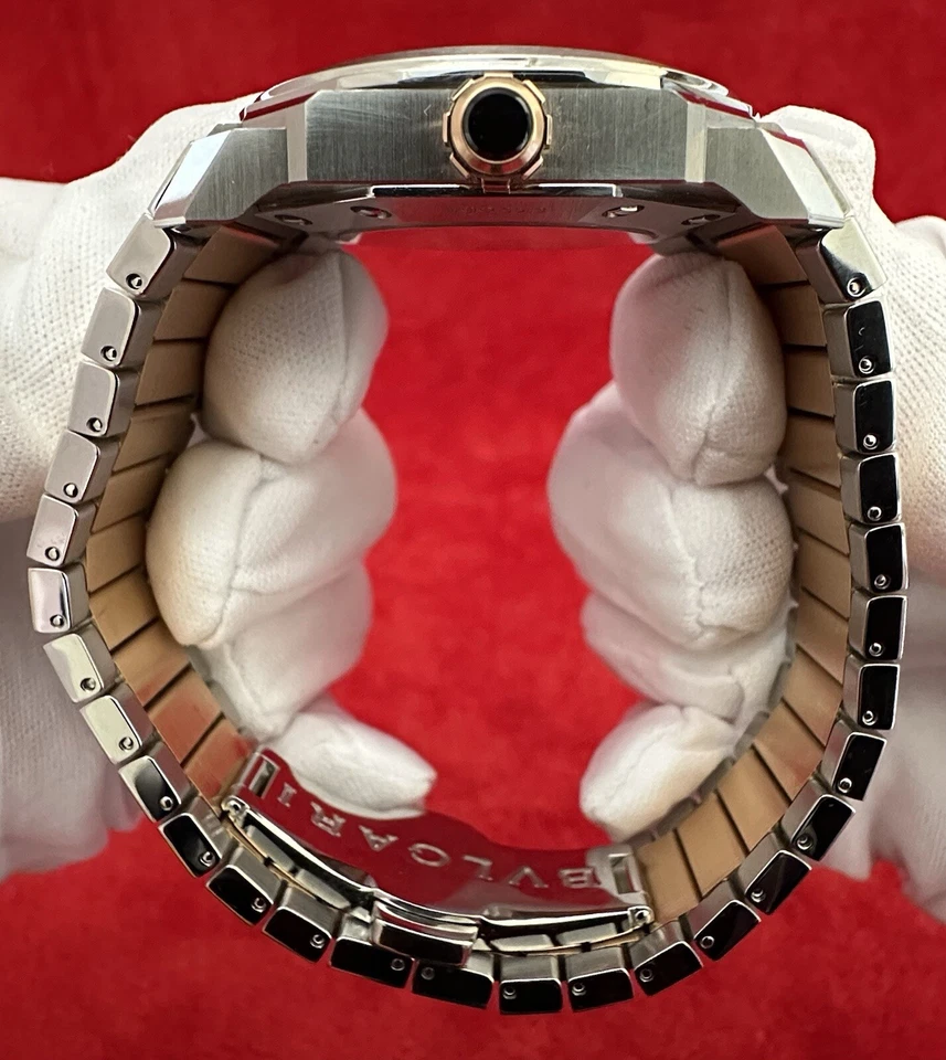 🔥BVLGARI Octo Solo Tempo BGO38S 102118 BGO38SPG Caja dorada y papeles 2021🔥 Foto 4 de 4