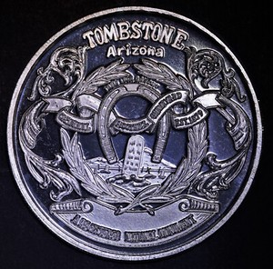 Scottsdale Mint Tombstone Silver Rounds - Set Of 5, 1 Oz Each, .999 Fine Silver Bullion