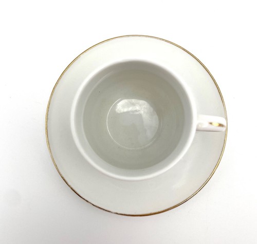2" Chinese White with Gold Trim Espresso  / Demitasse Cup & Saucer - Bild 3 von 15