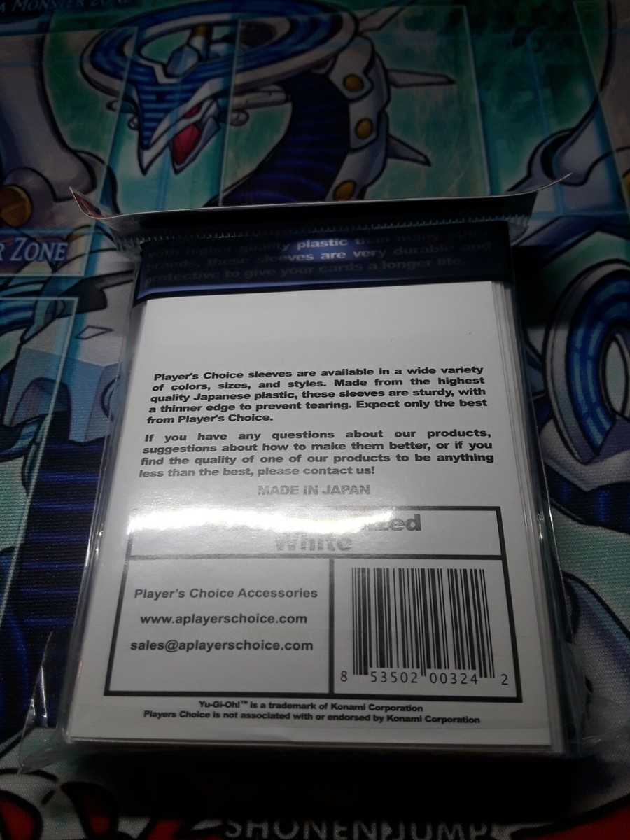 Player's Choice Yu-Gi-Oh! Card Sleeves - White (60-Pack) ORIGINAL | eBay
