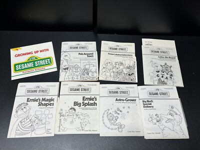 Commodore-64 Sesame Street Lot of Seven Vintage Early Learning Computer Games