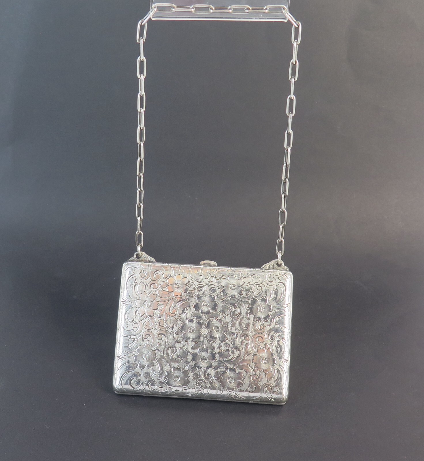 Antique Sterling Silver Coin Purse On Chain, Multiple Compartments eBay