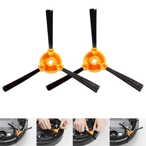 Set Di 10 Spazzole Laterali Di Ricambio Per Robot Aspirapolvere ZACO A10 – Angoli E Bordi, Facili Da Installare, Lavabili E Riutilizzabili