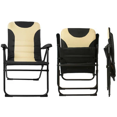 osoltus Alu Camping Klappsessel Hochlehner MPO Van schwarz / beige