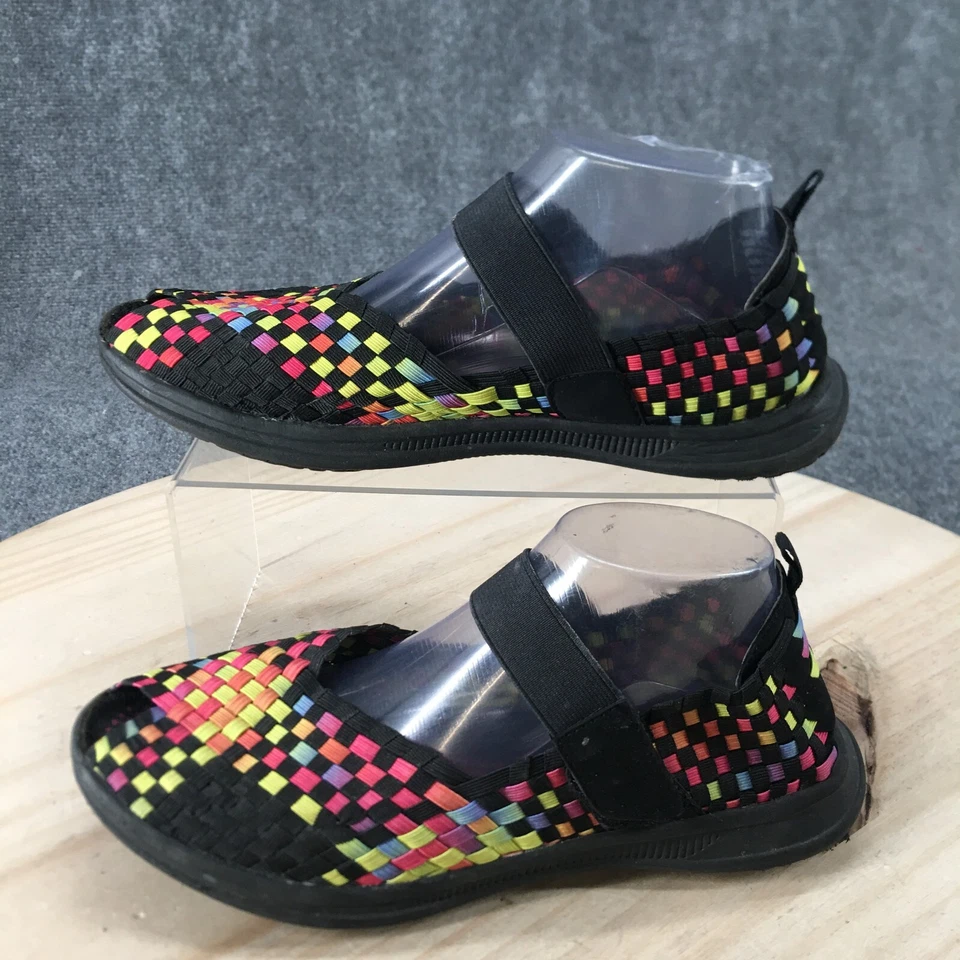 Croft & Barrow Zapatos Mujer 9 Sin Cordones Mary Jane Tenis Tela Multicolor Foto 2 de 4