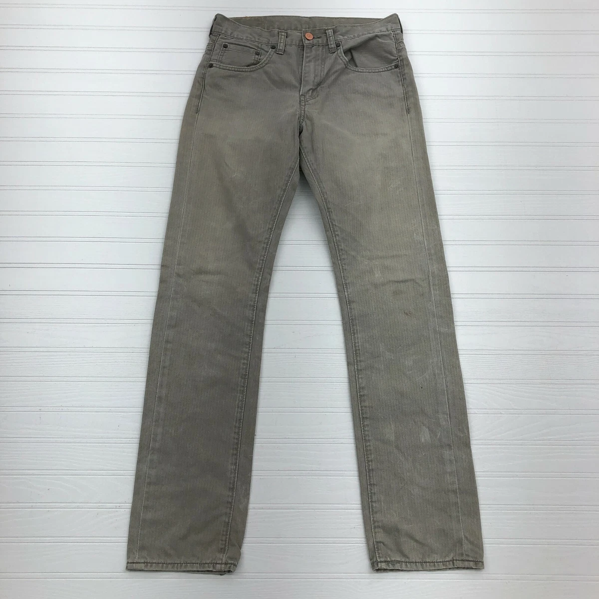 Vintage Levi s 513 White Tab Slim Straight Denim Jeans Men s Size 29x32
