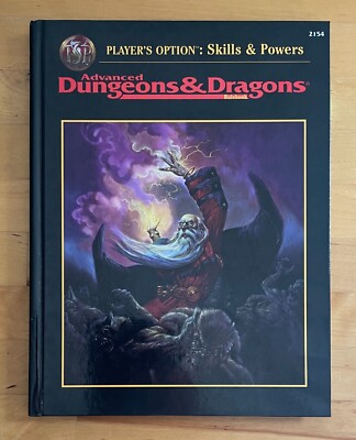 PLAYER'S OPTION: SKILLS & POWERS - ORIGINAL TSR 1ST PRINT JULY 1995 AD&D #2149