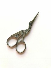 STEEL 3-1/2" STORK EMBROIDERY SCISSORS 1, 5,  10 Pack 