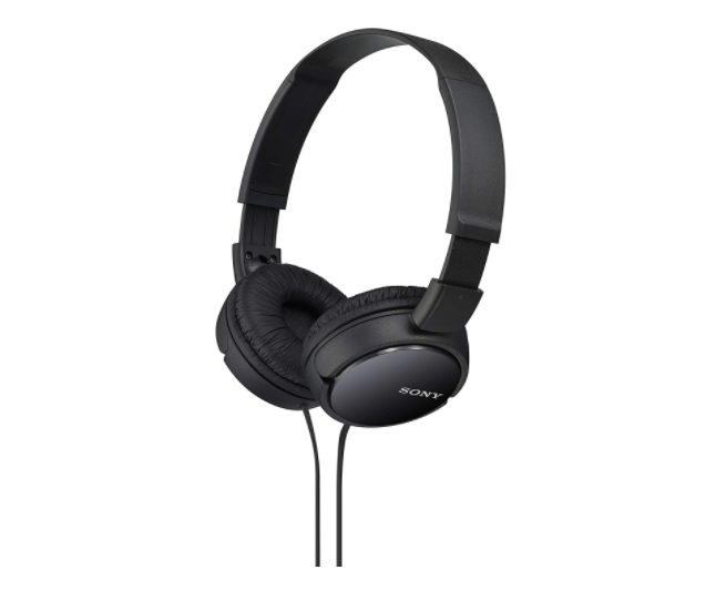 NEW Sony Folding MDRZX110/BLK ZX Series Black Stereo Headphones