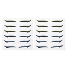 12 Pairs Eyeliner Stickers Reusable Double Eyelid Tapes Eye Makeup Stickers