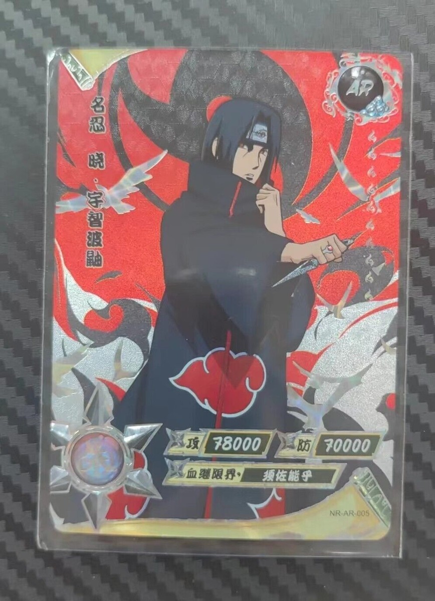 Itachi Uchiha NR-AR-005 silver Naruto Kayou Card TCG Mint Ultra