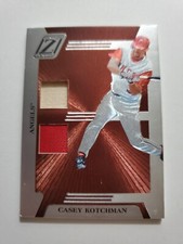2005 Donruss Zenith Z-Bats 14/25 Casey Kotchman #ZB-57 Red Patch And Bat Card