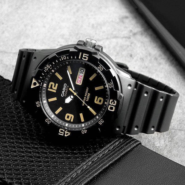 Casio MRW-200H-1B3V Men's Analog Watch 100M WR Resin Day Date Neo Display New | eBay